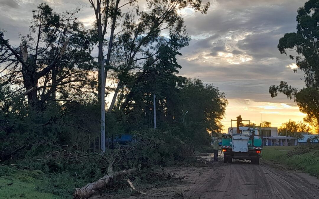 Serios daños por la tormenta en 30 de Agosto