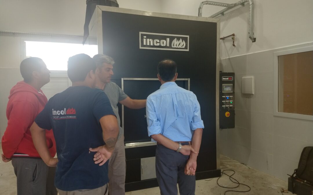 Pruebas técnicas en el horno crematorio